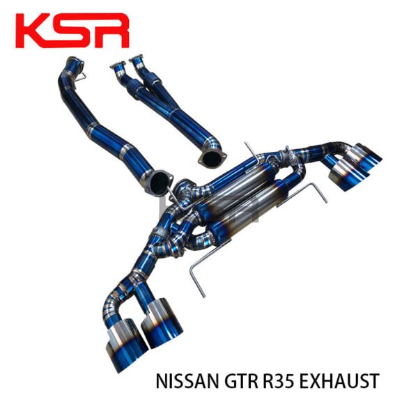 Second image of Titanium Alloy Exhaust Catback For Nissan GTR R35  Exhaust System