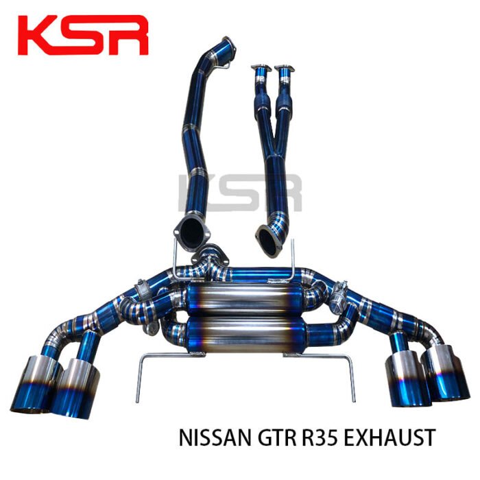 Titanium Alloy Exhaust Catback For Nissan GTR R35  Exhaust System